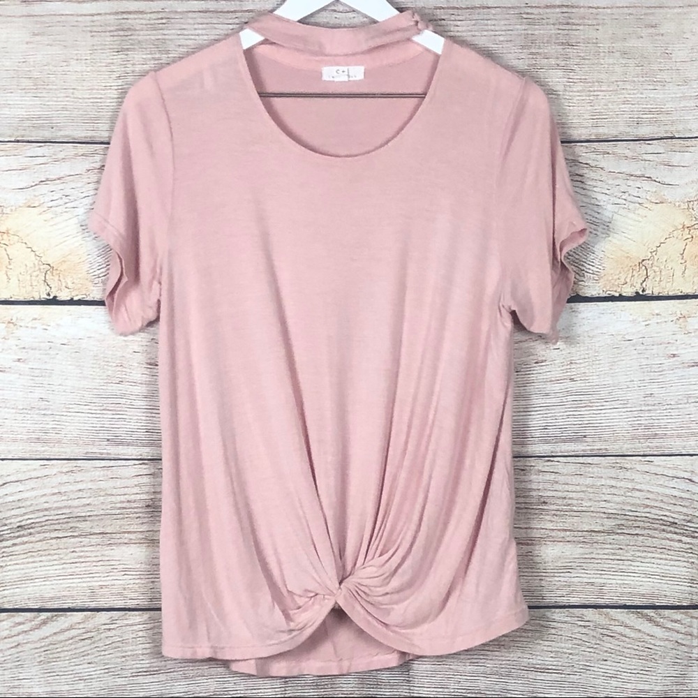 C + J | Twist Knot Choker Blouse